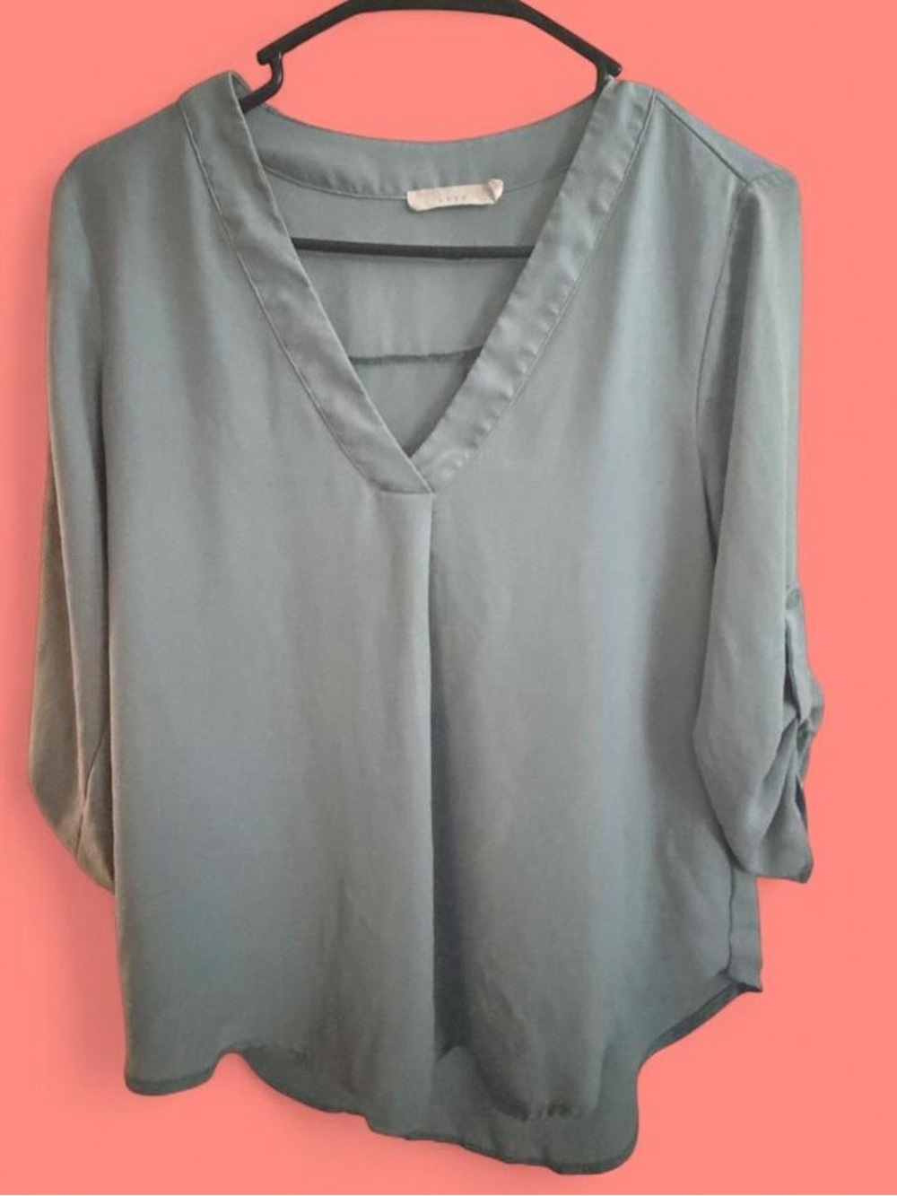 Women's V-Neck Long Sleeve Blouse